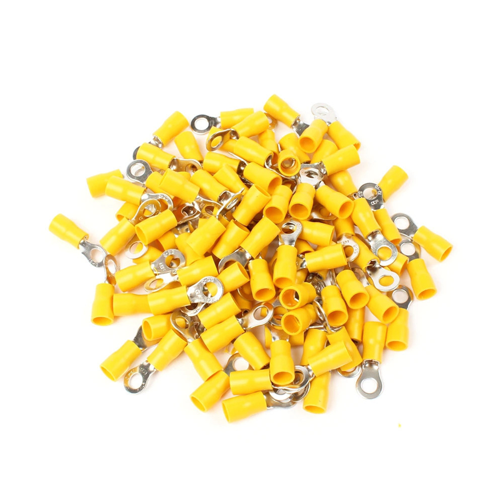 TERMINAL OJAL AISLADO Ø 5/16" 10-12AWG AMARILLO 100UND
