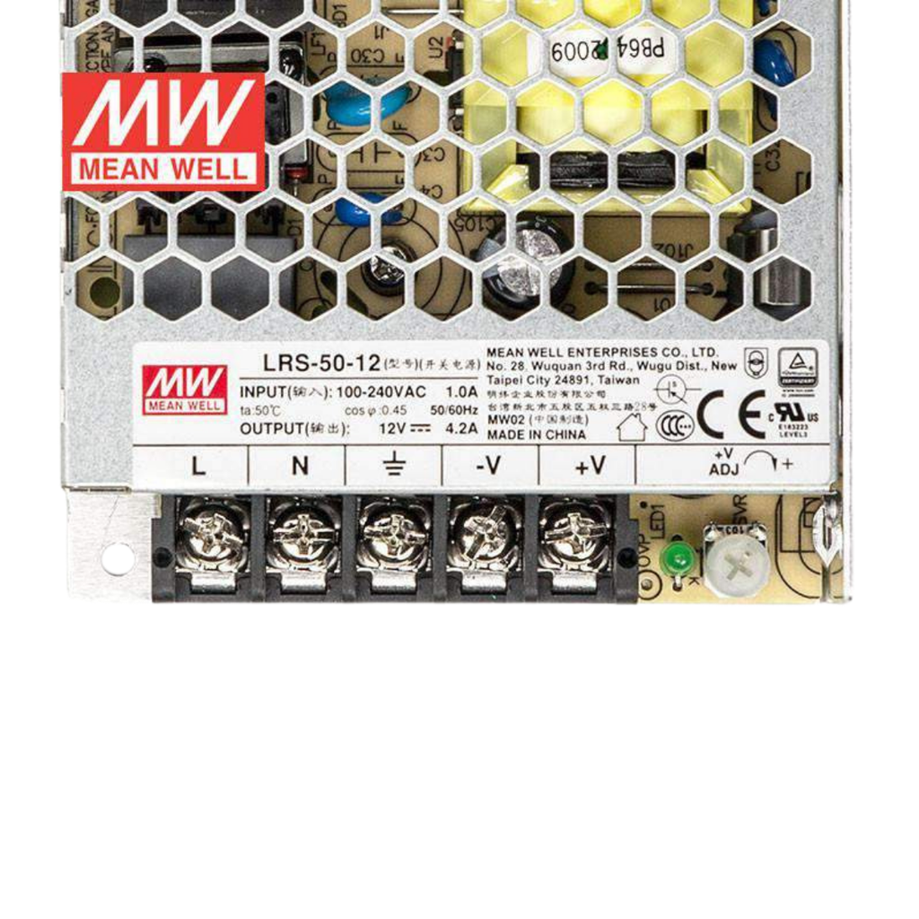 Fuente Conmutada Enclosed 50W 12VDC 4.2A In 85-264VAC
