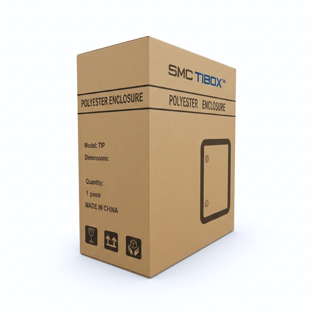 Tablero Poliester Fibra De Vidro Para Adosar 500X400X200 Mm C/Pb Ip65 Ral7035