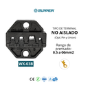 Prensa Terminal Inalámbrico + 2 Bat. Li-ion 18V 2Ah + 1 Cargador + 4 Matrices + 1 Maleta