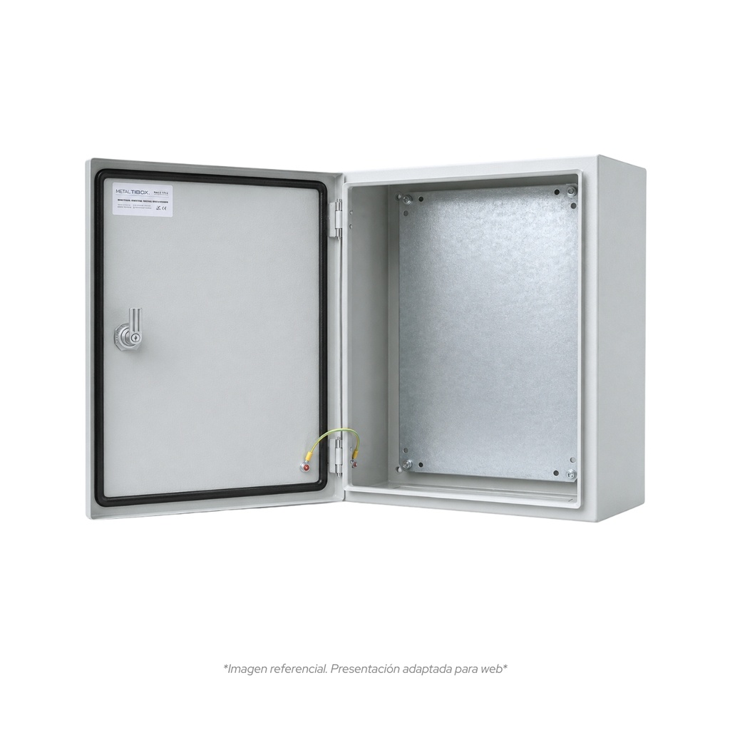 Tablero Metalico P/Adosar De 500X400X250 Mm C/Pb Ip66 Ral7035