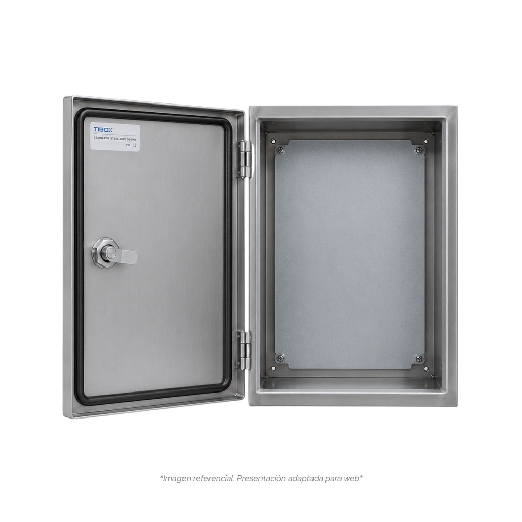 Tablero De acero inoxidable Para Adosar De 600X400X200 Mm C/Pb IP66