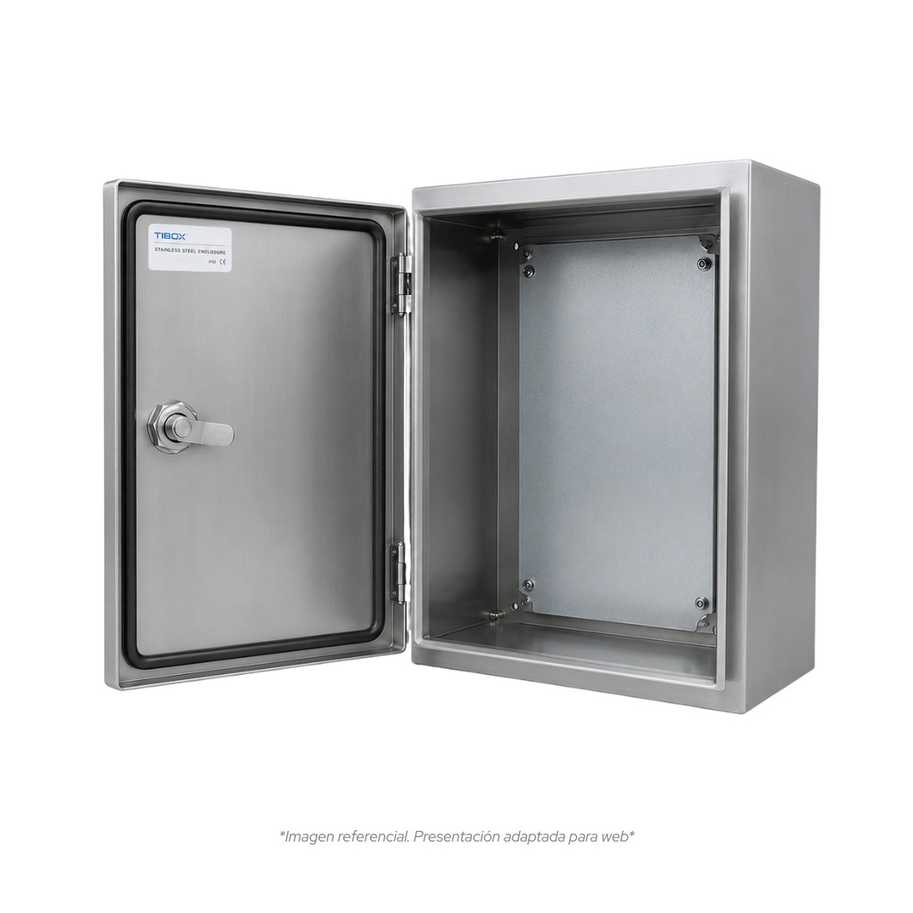 Tablero De acero inoxidable Para Adosar De 600X400X250 Mm C/Pb IP66