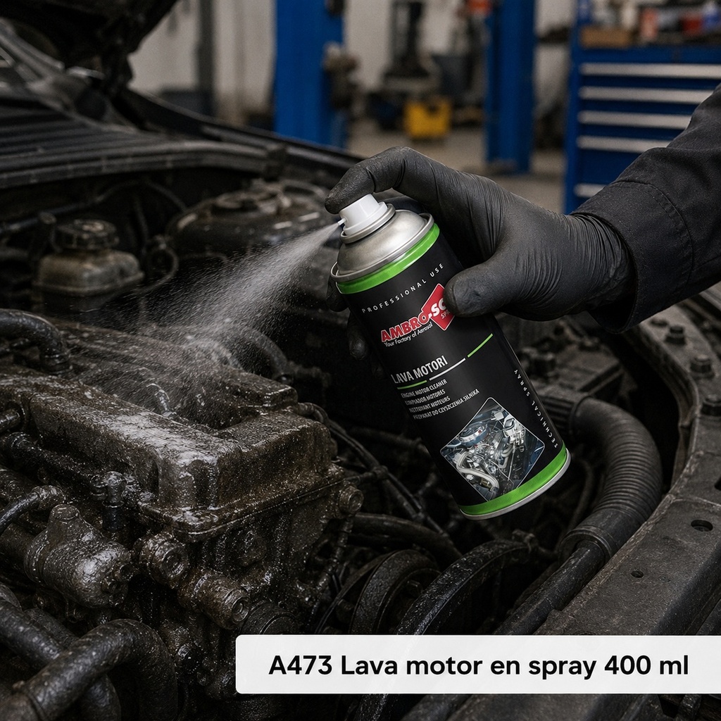 Lava Motor en Spray (Disolvente de grasas y aceites) 400 ML