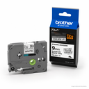 Cinta Super Adhesiva para rotulador Negro sobre Blanco 9mm
