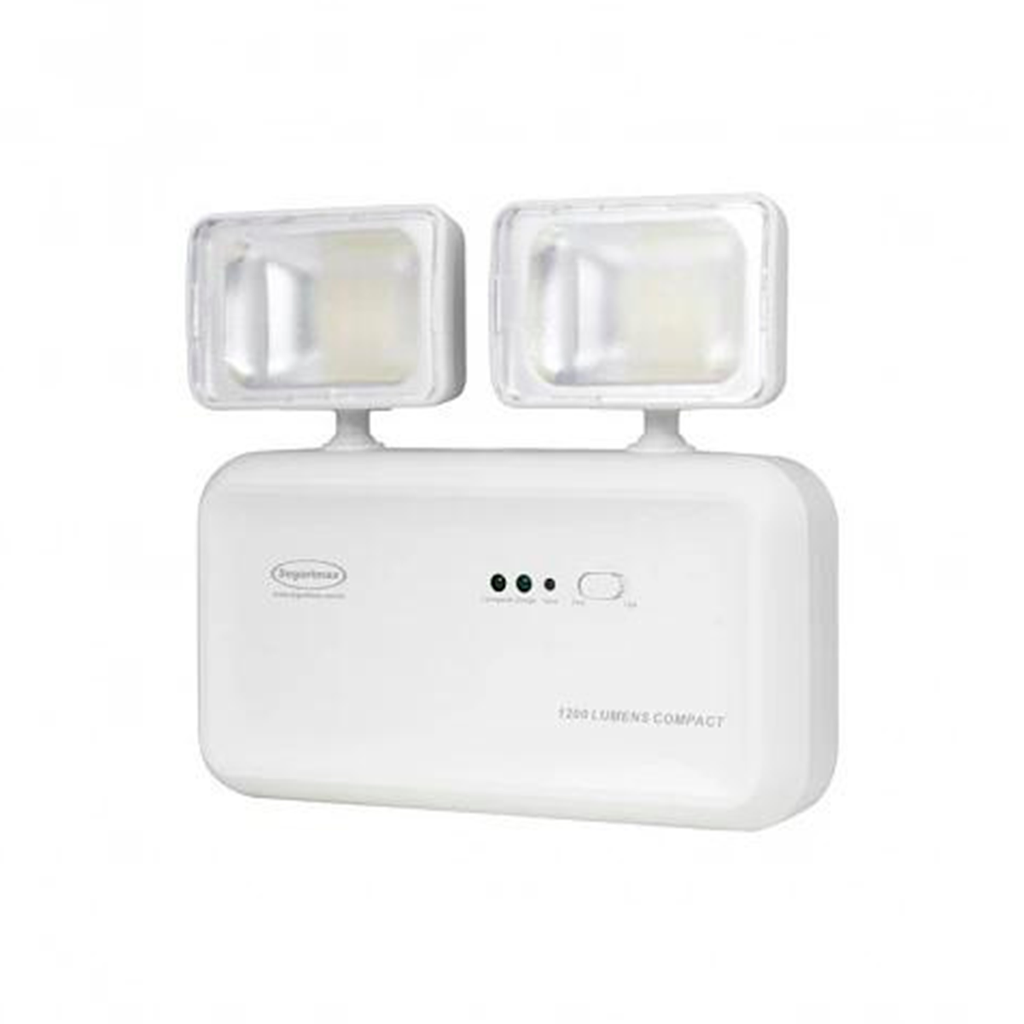 LUMINARIA EMERGENCIA LED 2 FAROS 4W 110-240V 1200LM 2H IP20