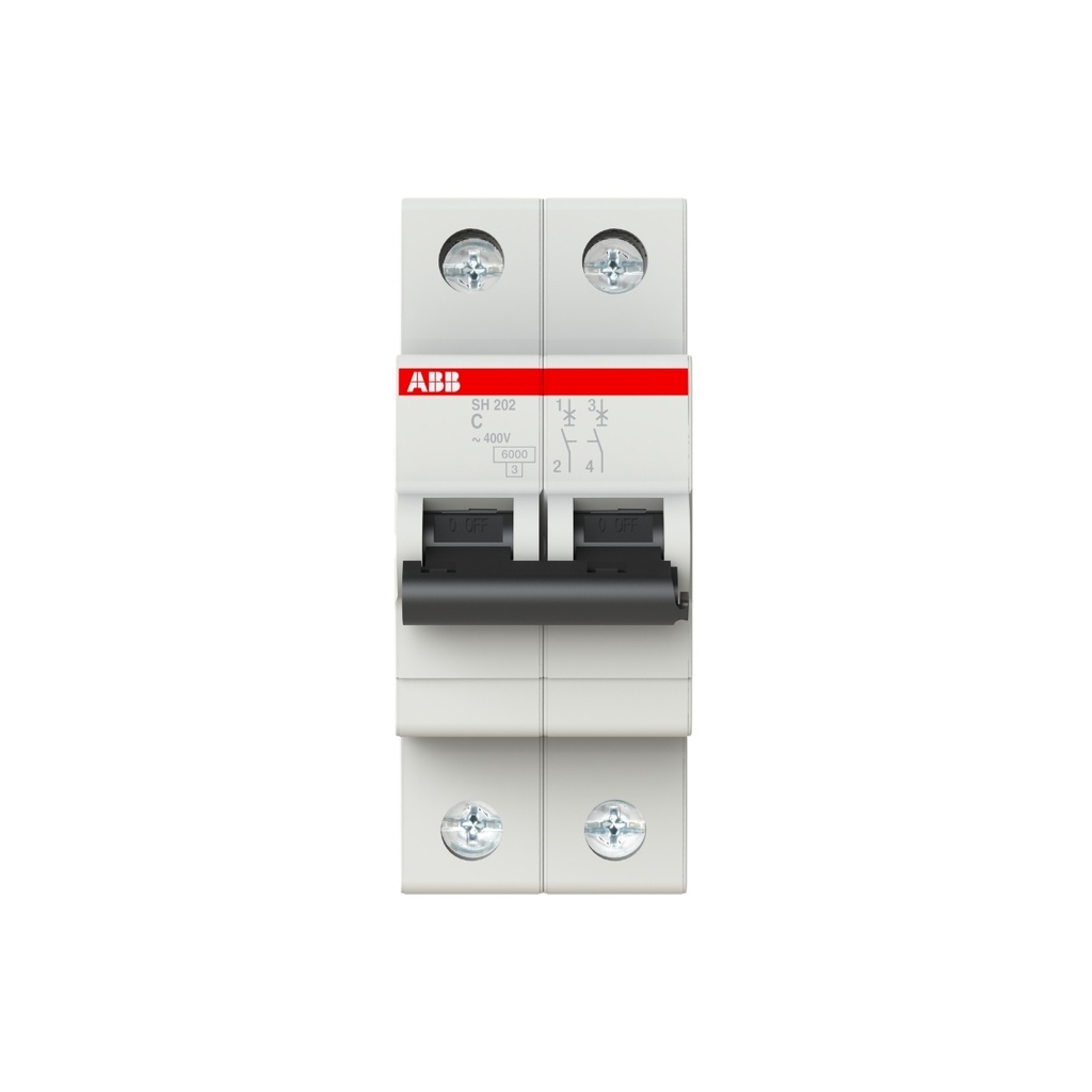 Int. Aut. Termomagnetico P/Riel 2P 2A 230Vac 10 Ka Curva C