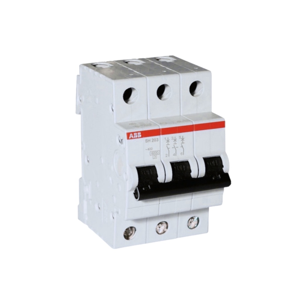 Int. Aut. Termomagnetico P/Riel 3P 6A 230Vac 10 Ka Curva C