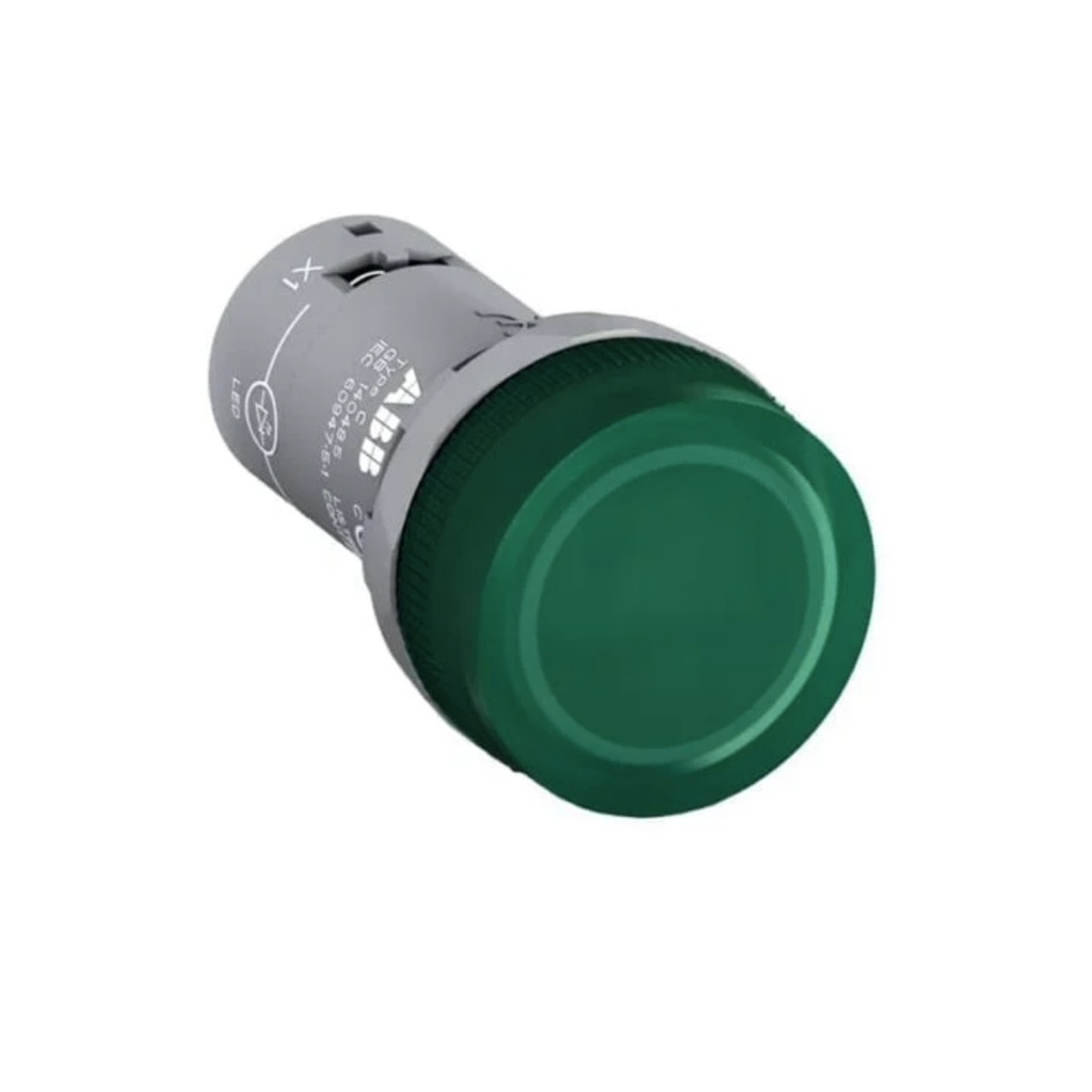 PORTALAMPARA COMP. C/LED INCL. VERDE 230VAC