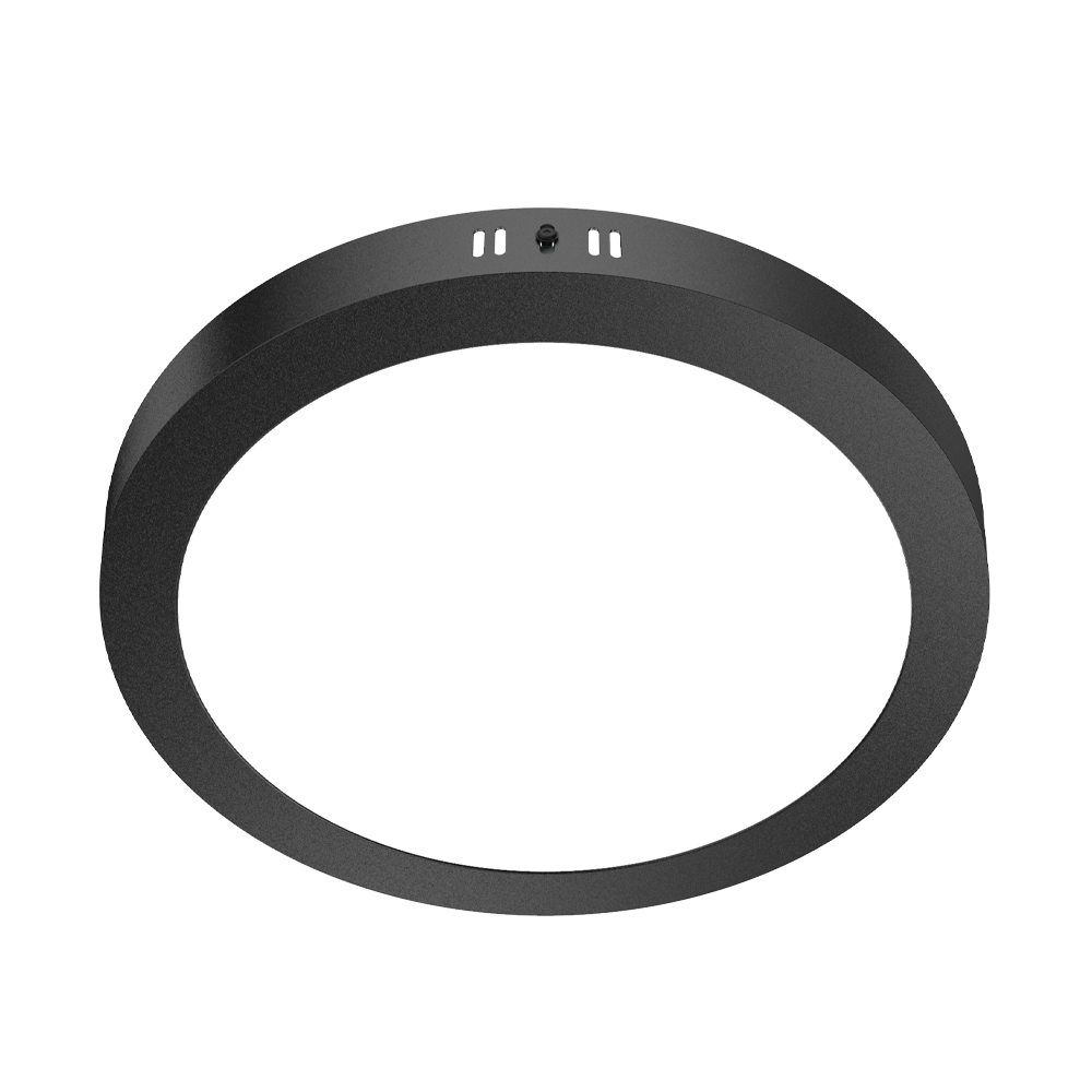 DOWNLIGHT LED NEGRO CIRCULAR ADOSABLE 24W 85-265VAC LUZ CÁLIDA 3000K