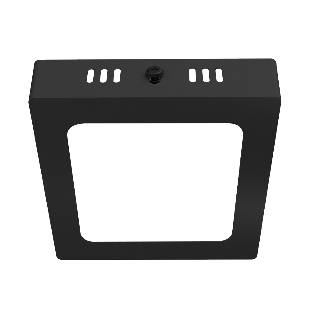 DOWNLIGHT LED NEGRO CUADRADO ADOSABLE 6W 85-265VAC LUZ FRÍA 6000K
