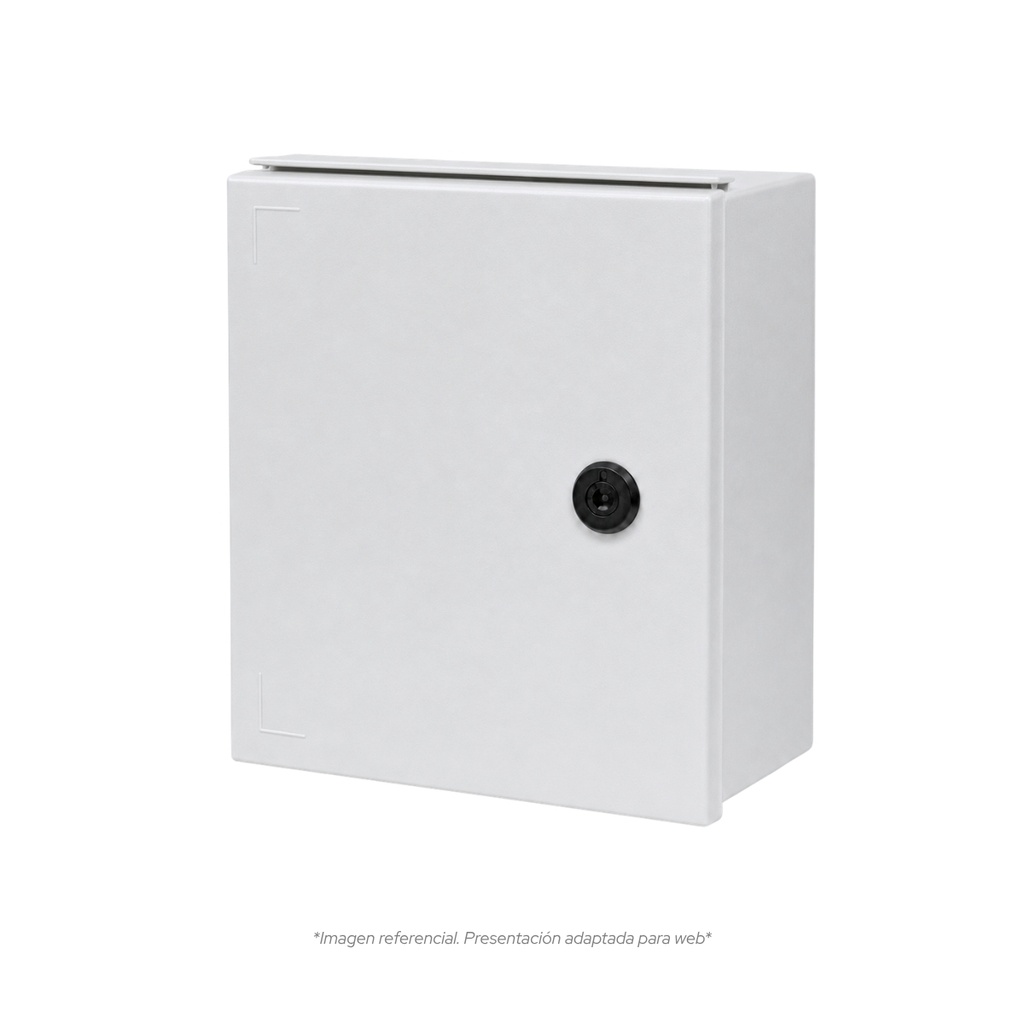 Tablero Poliester Fibra De Vidro Para Adosar 400X400X200 mm C/Pb IP65 Ral7035