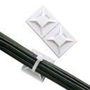 Portacintillo Adhesivo 25x25mm Blanco (100 und)