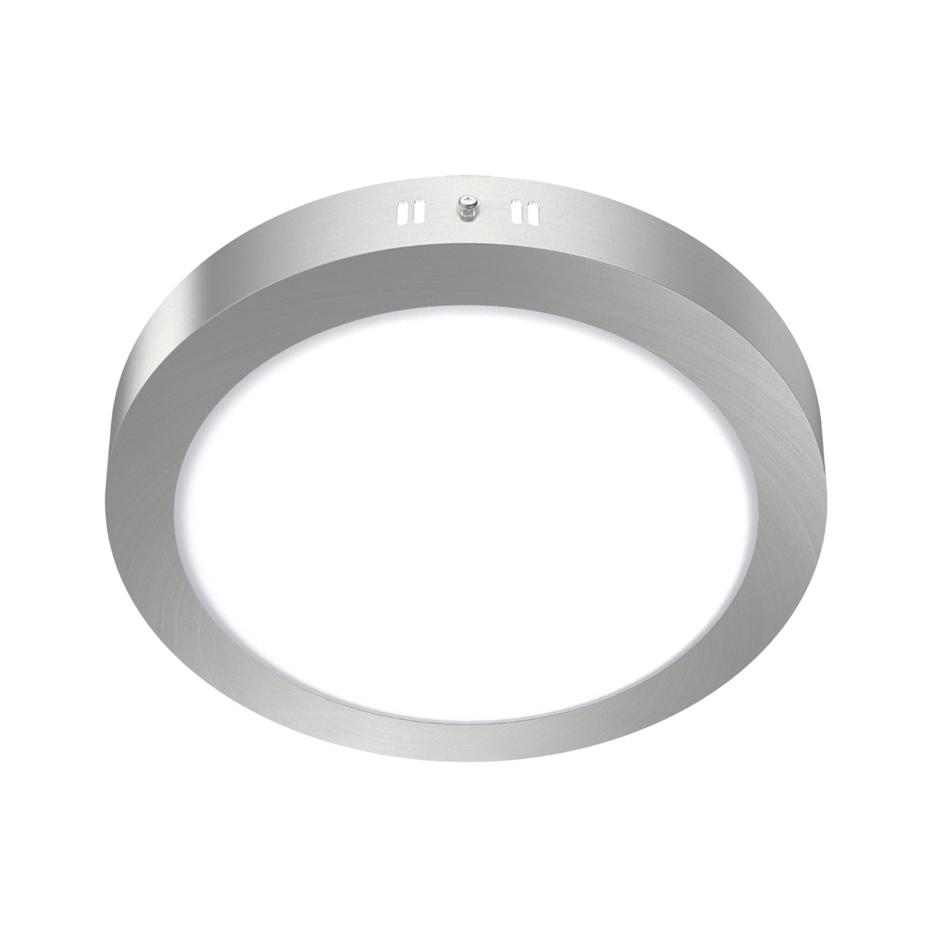 DOWNLIGHT LED PLATEADO CIRCULAR ADOSABLE 24W 85-265VAC LUZ FRÍUA 6000K