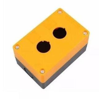 Caja PVC, Autoextinguible, IP65 2 Perf., Amarillo/Gris