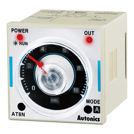 Temporizador multifunción universal 8 pines, 100-240VAC/24-240VDC, 48x48mm, T. 0,05s-100h