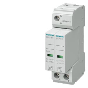 Modulo De Descarga Para  Sobretension Transitoria T. 2 Clase C, Uc 350V 1P+N