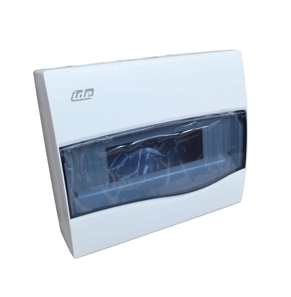 Tablero libre halógeno adosable c/puerta fumé 12 polos s/tierra IP40 IK08
